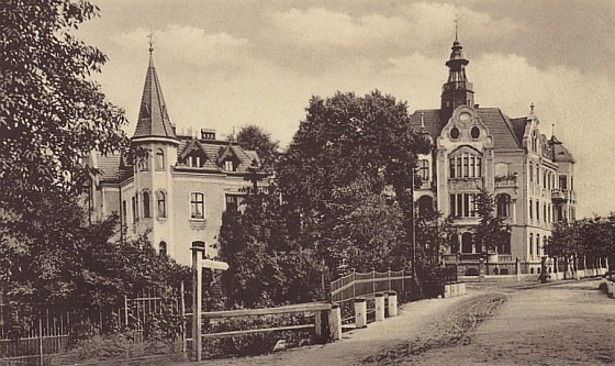 Zdjęcie. Głogów. Tytuł: "Ecke Mozartstrasse...". Opis: "...".