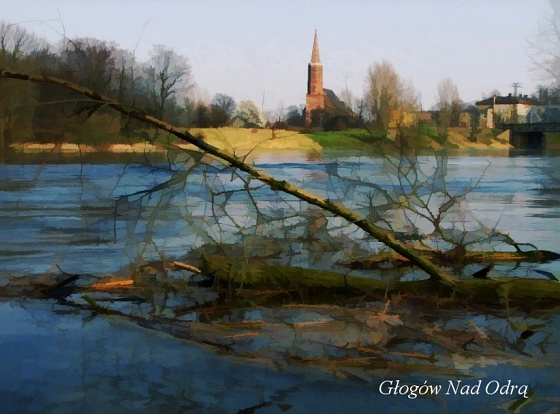 Zdjęcie. Głogów. Tytuł: "Głogów Nad Odrą".