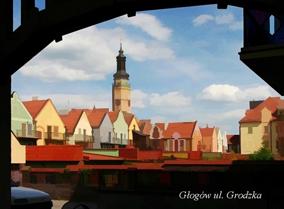 Zdjęcie. Głogów. Tytuł: "Głogów ul. Grodzka".