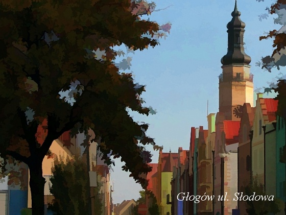 Zdjęcie. Głogów. Tytuł: "Głogów ul. Słodowa".