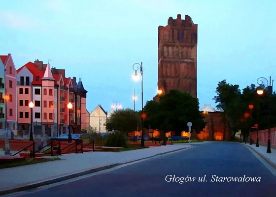 Zdjęcie. Głogów. Tytuł: "Głogów ul Starowałowa".