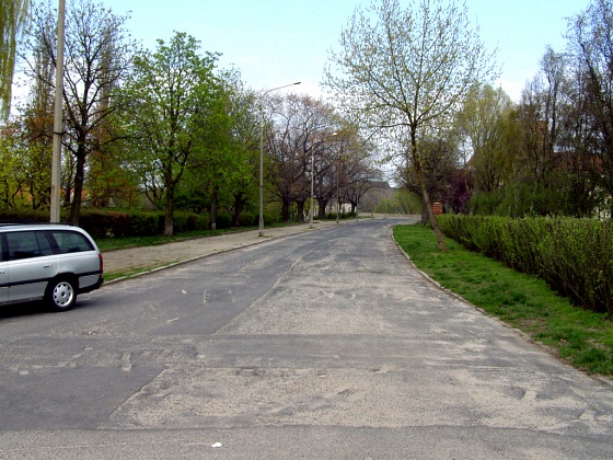 Zdjęcie. Głogów. Tytuł: "Ul. Zamkowa". Opis: "...".