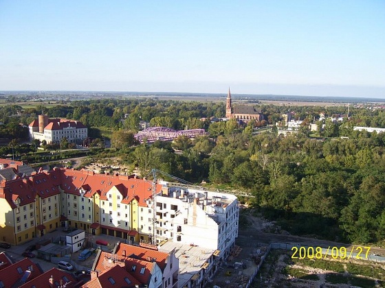 Zdjęcie. Głogów. Tytuł: "Z ratuszowej wieży...". Opis: "...".